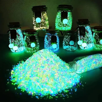 1000pcs 3-5mm Mini Luminous Resin Stones For Succulent Garden Decor Micro Landscape Bonsai Decor Pathway Aquarium home Decor