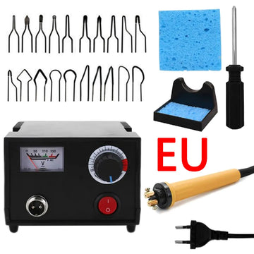 Wood Burner Pyrography Pen Burning Machine Gourd Crafts Tool Set With Welding Wire Top Adjustable Temperature