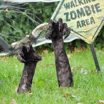 3D Simulation Halloween Ghost Hand Garden Decoration Plug in Outdoor Courtyard Spooky Decoration