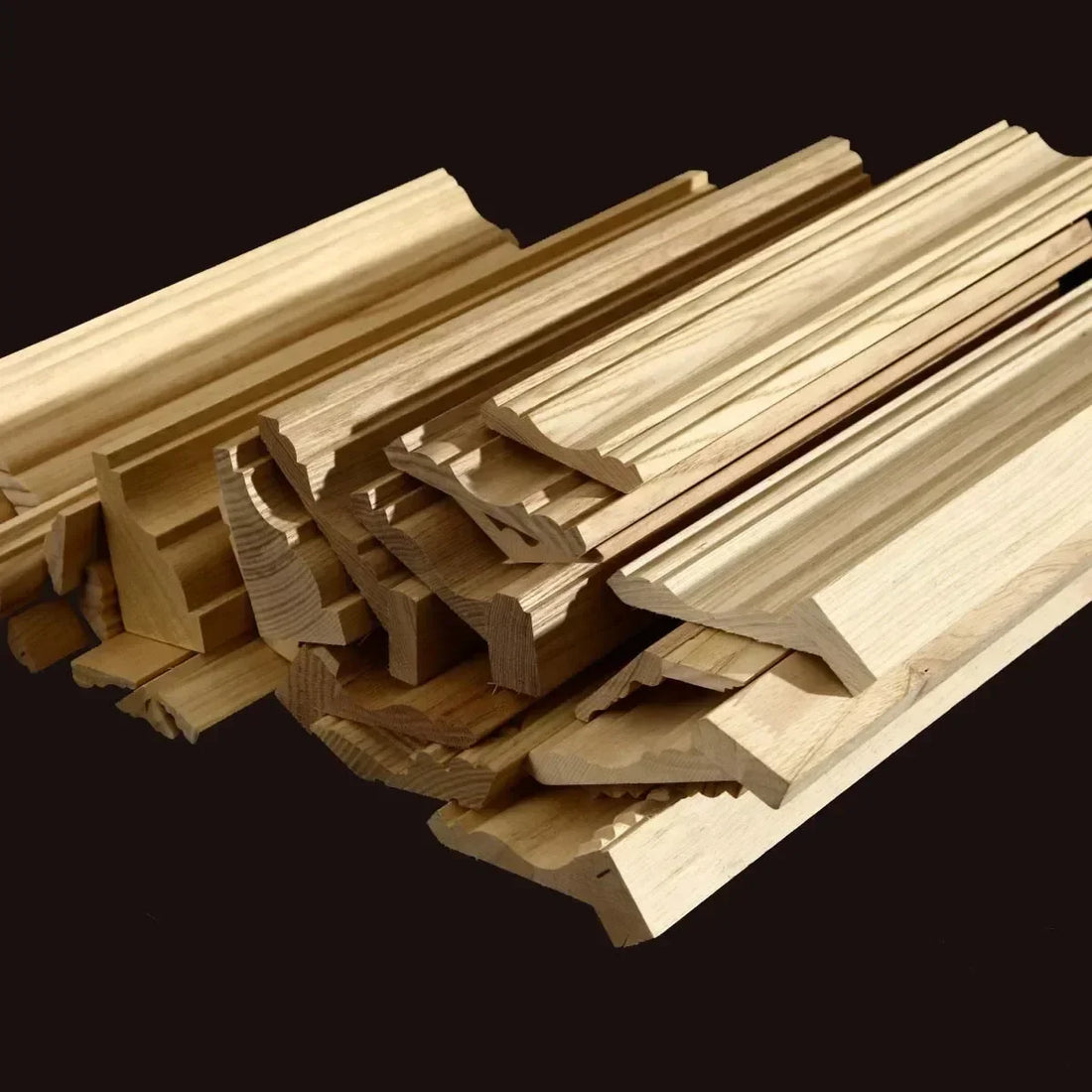 Wood Molding Corner Onlay Cabinet Home Decor Items Figurines Furniture Accessories Decorative Vintage Wood Carved Applique Frame