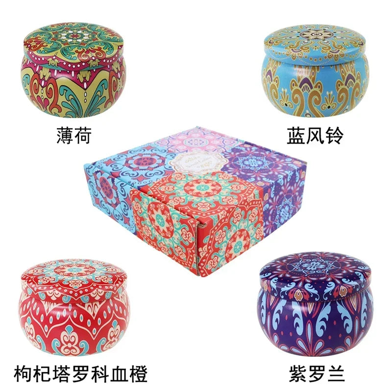 1Pcs Plant Aromatherapy candle Violet, mint, grape aromatic Home Decorative Candles