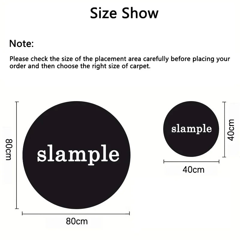 Pure Round Rug Luxury Floor Carpet Plain Non Slip Circle Rugs Solid Anti Slip Mat Vivid Area Rugs Green Rug for Kids Living Room