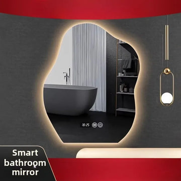 400*600mm Led Bathroom with Lamp Dresser Makeup Mirror Makeup Dressing Mirror Smart Mirror Vanity Shaped Cloud Bathroom Mirror