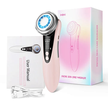 Multifunction Facial Massager 4 in 1 RF EMS Skin Care Tools Face Beauty Device Double Chin Removal Face Firming Massager