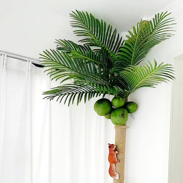 Artificial Coconut Artificial Palm Leaves Stems Fake Palm Leaves Palm Tree for Home Office Party Arrangement Wedding Decoration