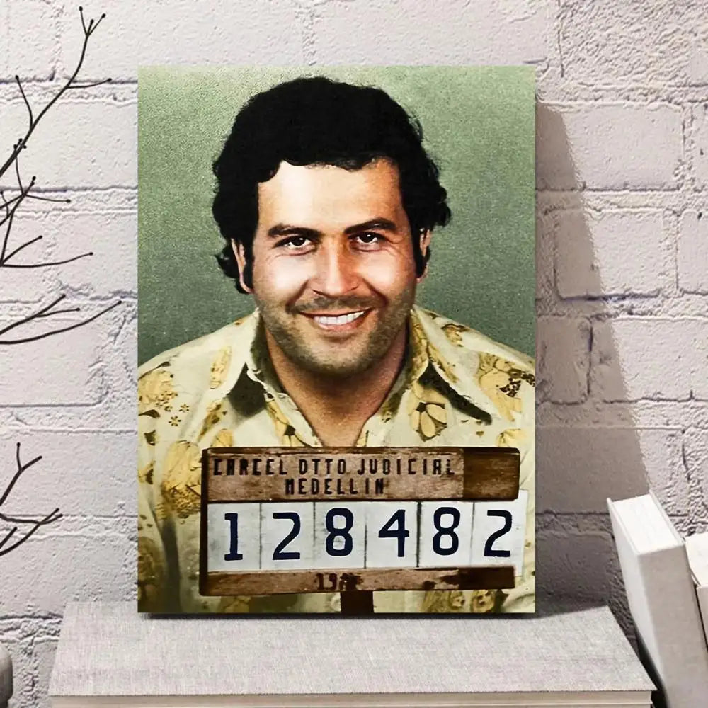 Narcos TV Series Pablo Escobar Whitepaper Poster Fancy Wall Sticker for Living Room Bar Decoration Decor Art Wall Stickers