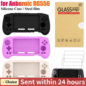 Silicone Protective Cover for RG556 Case Cover for anbernic RG556 Retro Handheld Game Console Non-slip Grip Shell Guard Cover