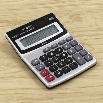 Calculator KK-800A Metal Desktop large font wide Calculator 8 A Business Computer Office Supplies with Manufacturer Wholesale