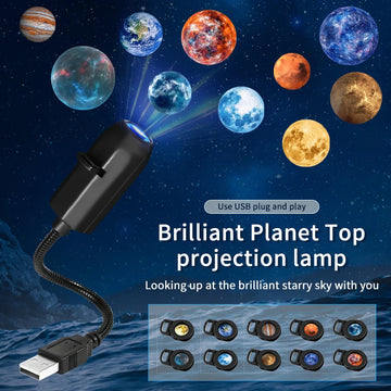 5V USB Direct Insertion Projection Light Planet/Halloween Replacement Light Ceiling Projection Light For indoor decoration gifts
