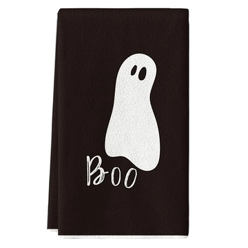 Boo Ghost Halloween Kitchen Towels Dish Towels Holiday Ultra Absorbent Drying Cloth Hand Towels home fall Halloween Decoration