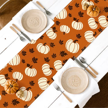 Autumn and Winter Watercolor Cedar Polyester Table Runners Wedding Decoration Durable Kitchen Dining Table Runners Party Supplie