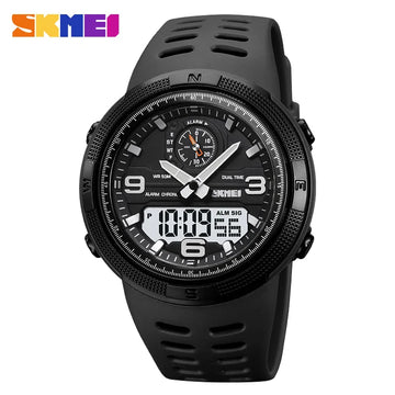 SKMEI Outdoor Sports Men's Electronic Watch Dual Display Multi functional Waterproof Student Exploration Watch 1655