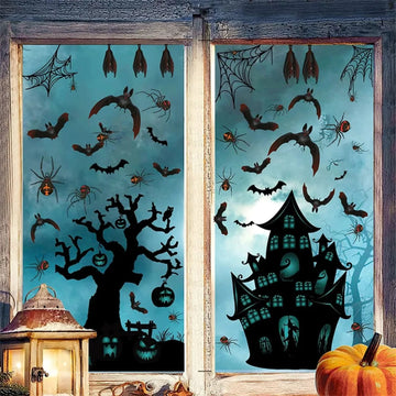 Halloween Creative Wall Stickers Scary Home Window Refrigerator Door Stickers Holiday Party Decoration Sticker