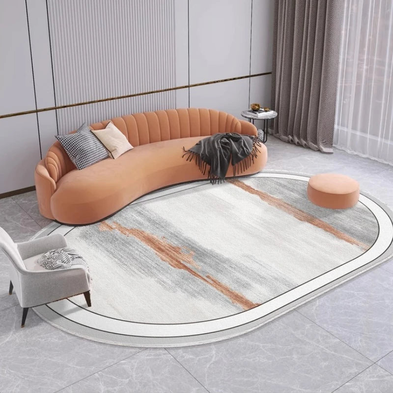 Modern Style Living Room Decoration Carpet Light Luxury Rugs for Bedroom Washable Lounge Soft Floor Mat Cloakroom Anti-slip Rug