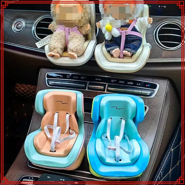 Car Seat Model for V2 Labubu Car Doll Safety Kawaii Car Air Outlet Decor Interior Styling Accessories Ornaments Gift