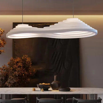 Nordic terrace Wabi Sabi chandelier restaurant creative dining table cream style homestay minimalist branch chandelier