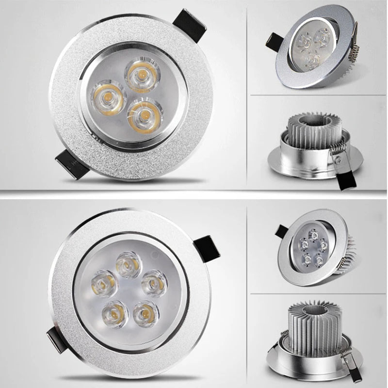 LED downlight   spot LED Ceiling Recessed Hot Sale 6W 9W 12W 15W 21W  AC220V Downlight Dimmable led Downlight LED Spot Light