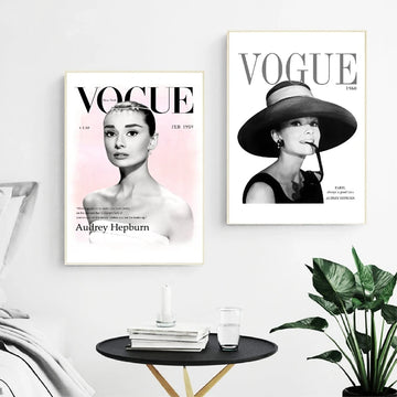 British Goddess Actress Fashion Canvas Posters Prints Wall Pictures Magazine Covers Art Painting Picture Girls Room Home Decor