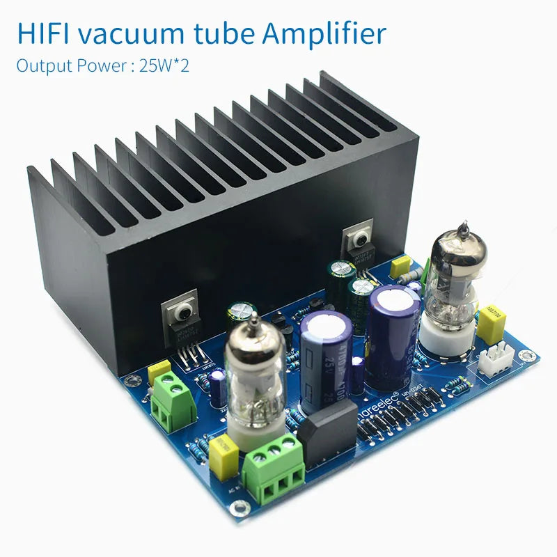 UNISIAN 25W+25W Vacuum Tube Amplifier Board HIFI 6J1+LM1875 Electronic Valve Poower Amplifiers DIY kit Circuit Board