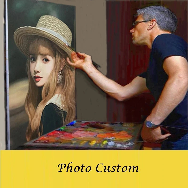 Custom Portrait Painting From Photo, Custom painting Hand Painted, Custom oil painting on canvas, No Framed personalized Art