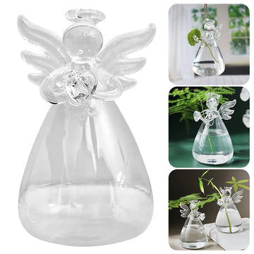 Glass Transparent Vase High Borosilicate Glass Vase Angel Creative Flower Device Flower Arranging For Home Decoration Tools