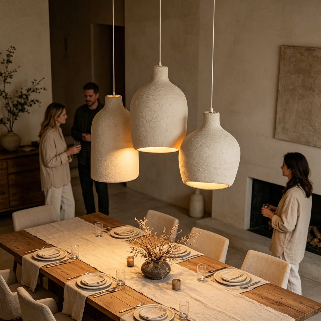 Wabi Sabi Ceiling Pendant Light Nordic LED Chandelier for Living Dining Room Bedroom New Model Designer Home Decor Hanghing Lamp