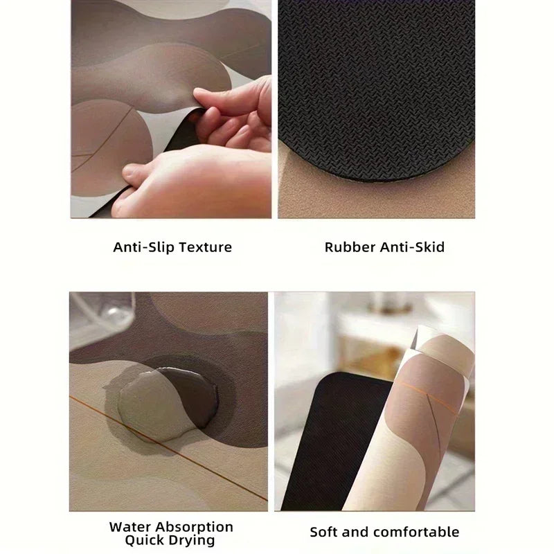 Kitchen Super Absorbent Mat Coffee Dish Draining Mat Drying Mat Quick Dry Bathroom Drain Pad Kitchen Faucet Placemat