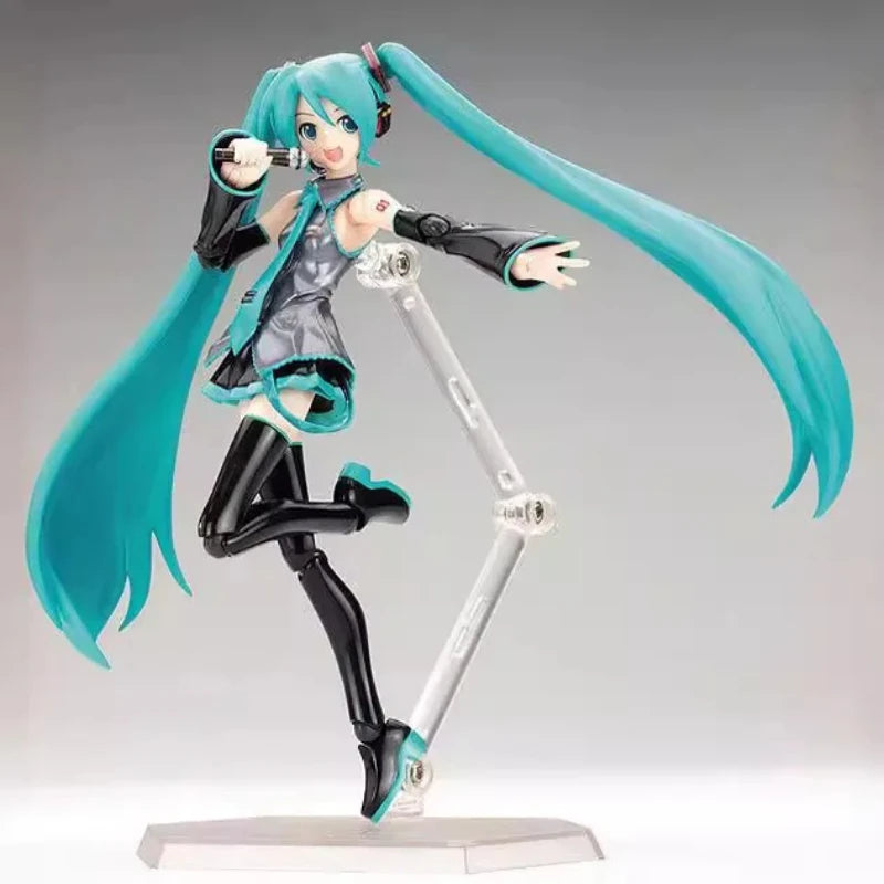 Hatsune Miku 2026 New Anime Girl Figure Figma 014 Virtual Singer Miku Joint Movable Model Statue Toys Doll
