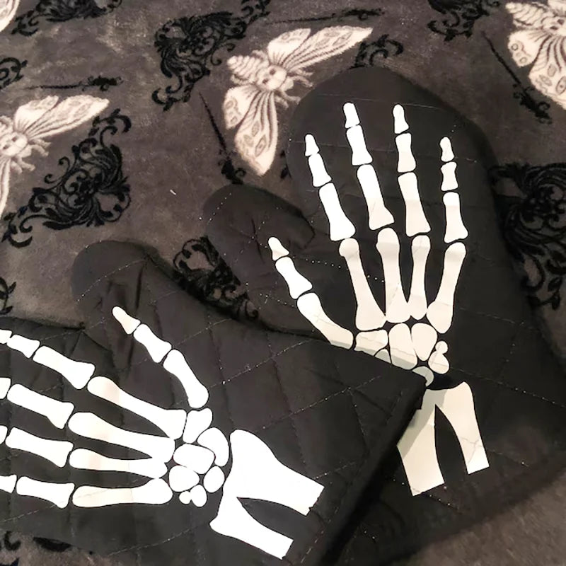 Halloween Horror Oven Mitt Glove High Heat Resistant Horror Baking Halloween Gifts Halloween Decorations for Home Trick or Trea