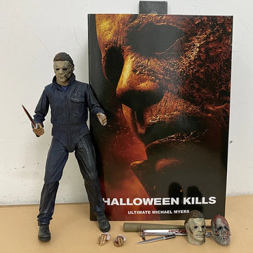 NECA Figure Michael Myers Figure With LED Halloween Ultimate Action Figure Model Toys Joint Movable Doll Christmas Present