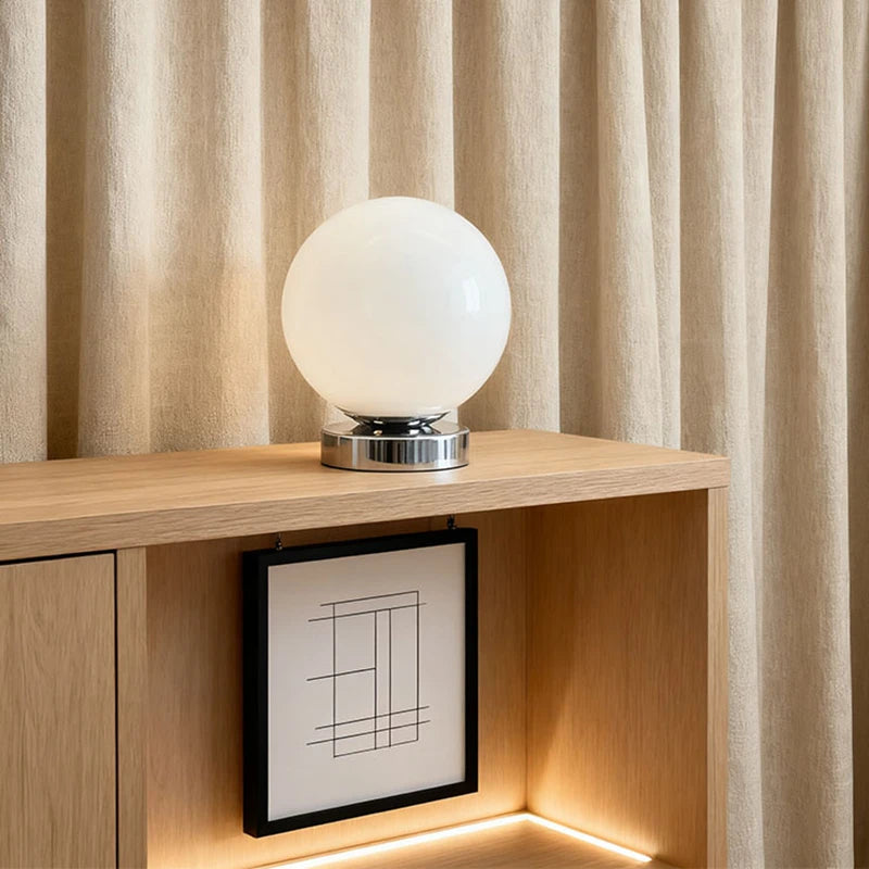 Murano Glass Desk Lamp USB Powered Glass Table Bedside Lamps Vintage Glass Lamp with 3 Color Temperature