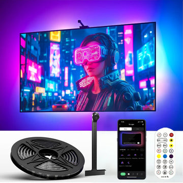 RGB-IC LED Strip Lights Smart TV Backlight with Camera Color Pickup APP Control Music Sync LED Lights Home Decor Ambient Light