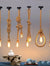 1/5/10Pcs Retro Vintage Rope Lamp Creative Country Edison Bulb Chandelier Decoration Home Vintage Hemp Rope Pendant Lamp