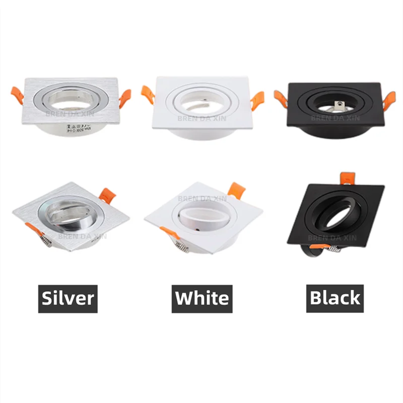 Replaceable lamp holder Seiko Aluminum spot light white black single and double head GU10 Tube holder MR16 ceiling lamp holder