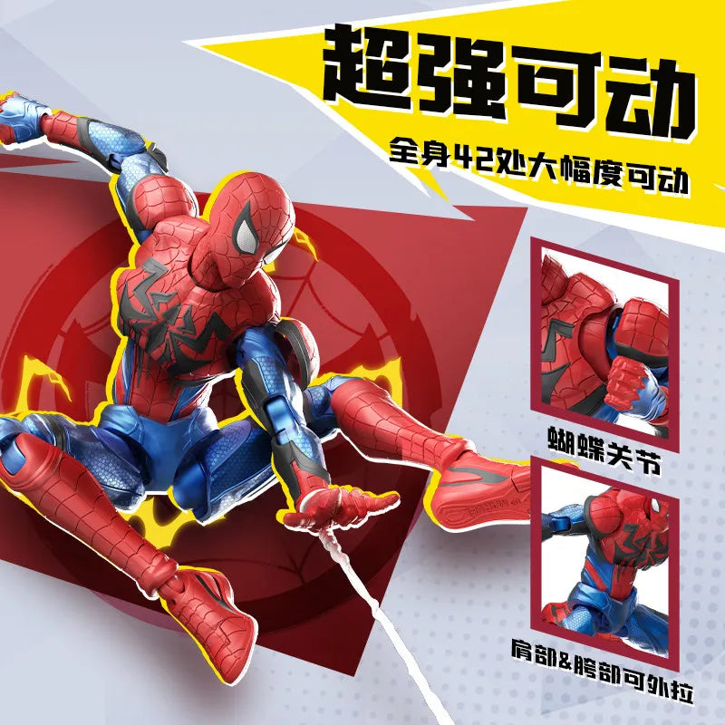 BLOKEES Original Spider Man Venom Marvel CHAMPION CLASS Version Action Figure Joint Movable Assembled Movie Model Toys Gift