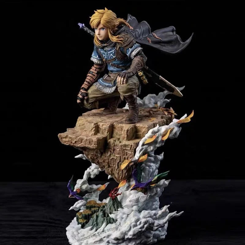 In Stock 38cm The Legend of Zelda Game Figure Link Figurine Gk PVC Statue Collectible Model Desktop Ornament Toy Custom Toys