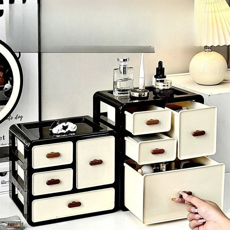 Multi-layer Storage Rack Desktop Dust Drawer Type Lipstick Perfume Cosmetics Storage Box Dresser Box Household Organizer