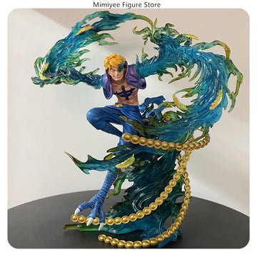 One Piece Marco the Phoenix Flying Pose Whitebeard Pirates 29cm Anime Figure Statue Desktop Decoration Gift