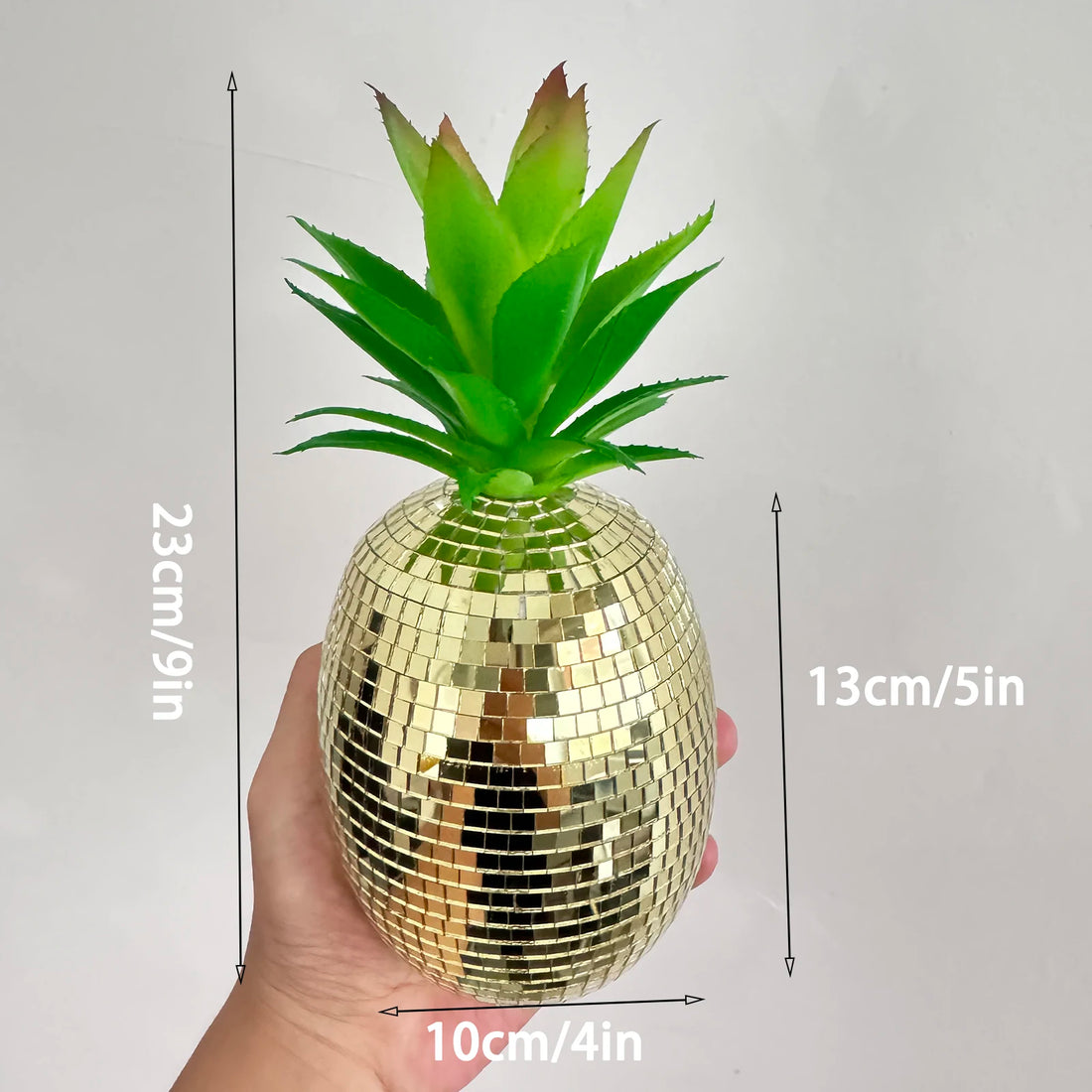 Pineapple Disco Ball Decor Mirror Handmade Pineapple Shape Table Ornaments Room Decoration Party Reflection Mirror Ball