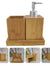 1 Set Bath Accessories Set Bamboo Bathroom Organizer Soap Dispenser Toothbrush Holder Lotion Pump for Home Bathroom Accessories