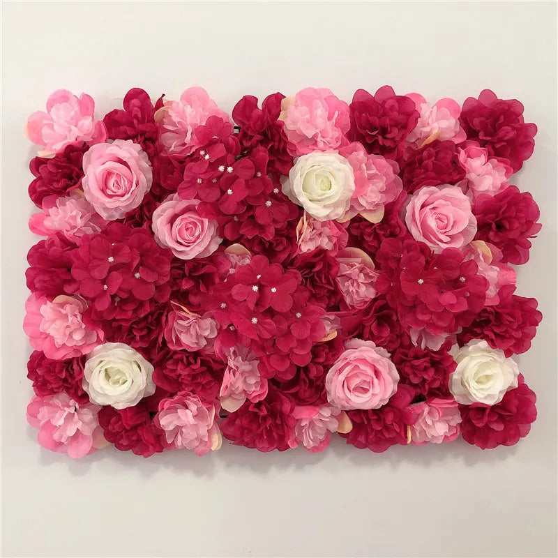 Artificial Flower Walls for Wedding Decoration BabyShow Decor Flowers Panel Christmas Home Backdrop Decor Flores Artificiales