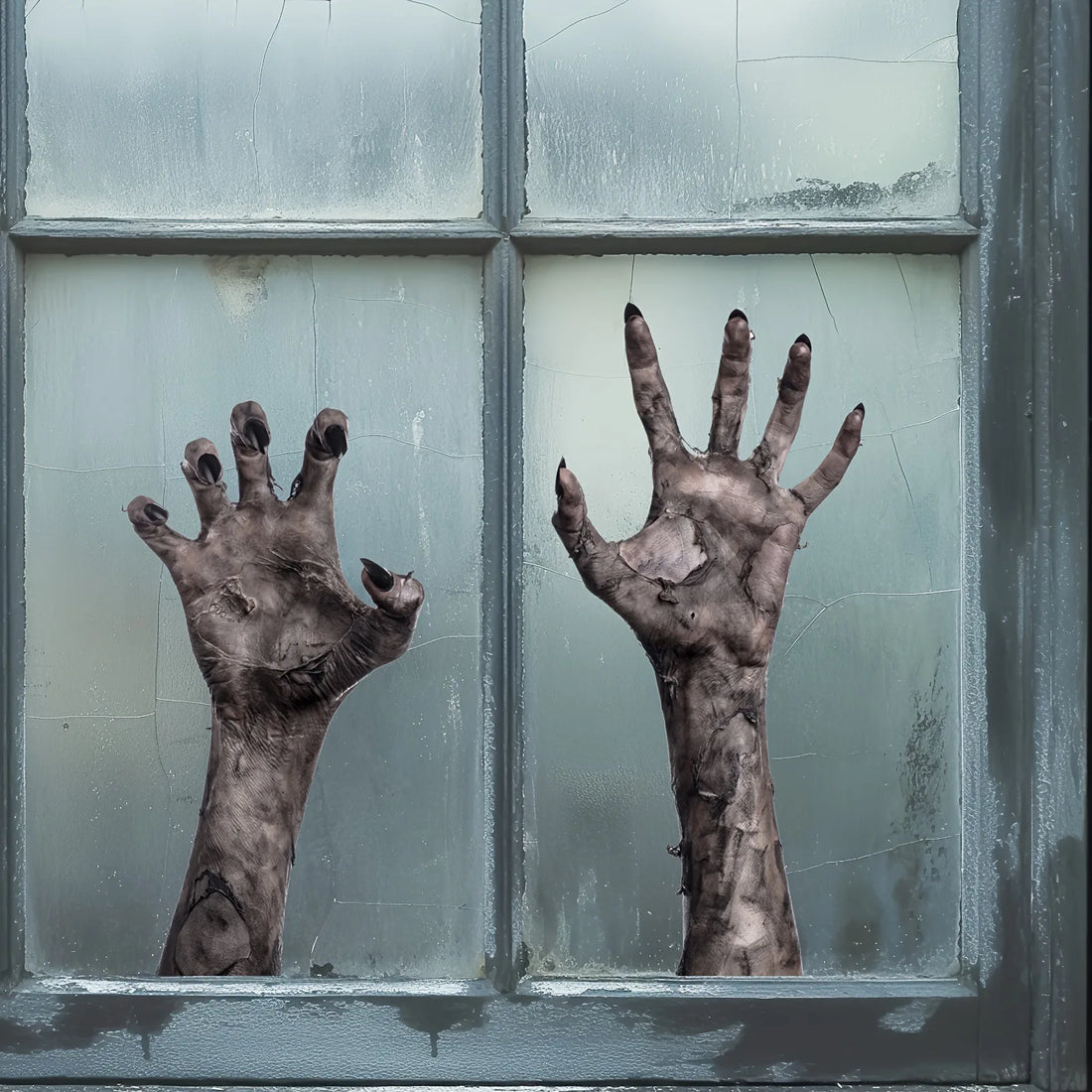 Ghost Window Stickers Halloween Decorations Zombie Wall Stickers Matte Self-adhesive PVC Stickers Prank Props
