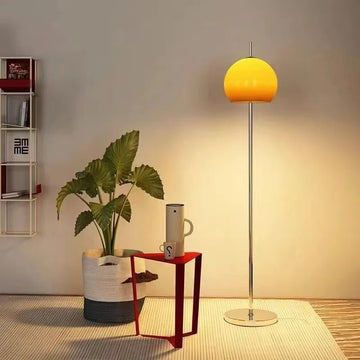 Art Living Room Retro Glass Warm Table Lamp Gradient Orange Mushroom Bauhaus Led Floor Lamp Living Room Bedroom Atmosphere Lamp
