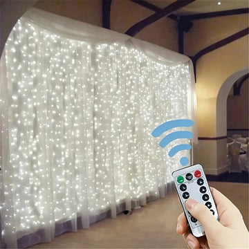 LED Curtain String Lights USB 3/6M Fairy Light Christmas Garland Holiday Led Light Wedding Party Home Bedroom Decoration