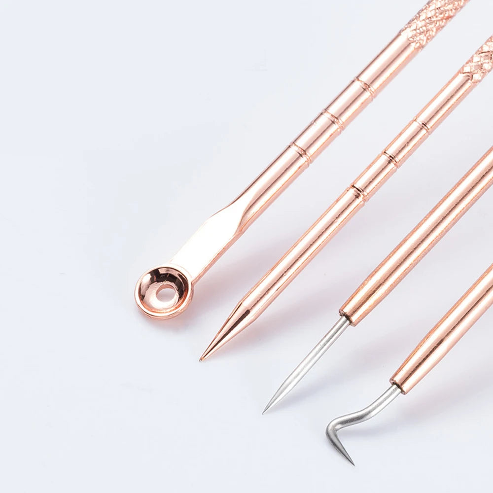 Stainless Steel Blackhead Remover Tool Kit Acne Needle Acne Needle Cleaner Deep Cleansing Beauty Tools Pimple Face Skin Care