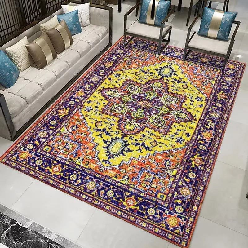 VIKAMA 1PC Vintage Persian Carpet B&B Hotel full Carpeted American Bohemian Moroccan Living Room Carpet