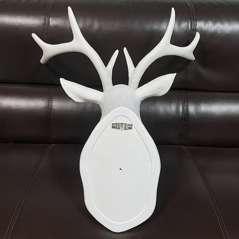 Large Wall Charmers, Large Faux Deer Head, Rustic Wall DecoiDeer Antlers, Faux Taxidermy Animal Head Wall Decor, HandmadeFarmhou