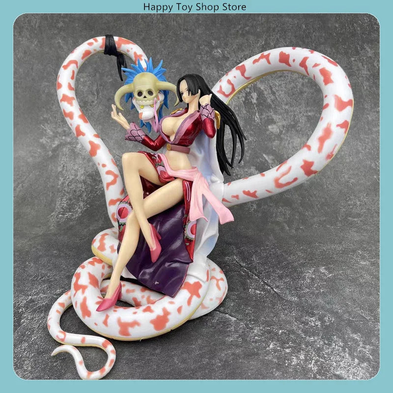 One Piece Boa Hancock Sitting Pose 20cm Anime Figure Statue Desktop Decoration Gift