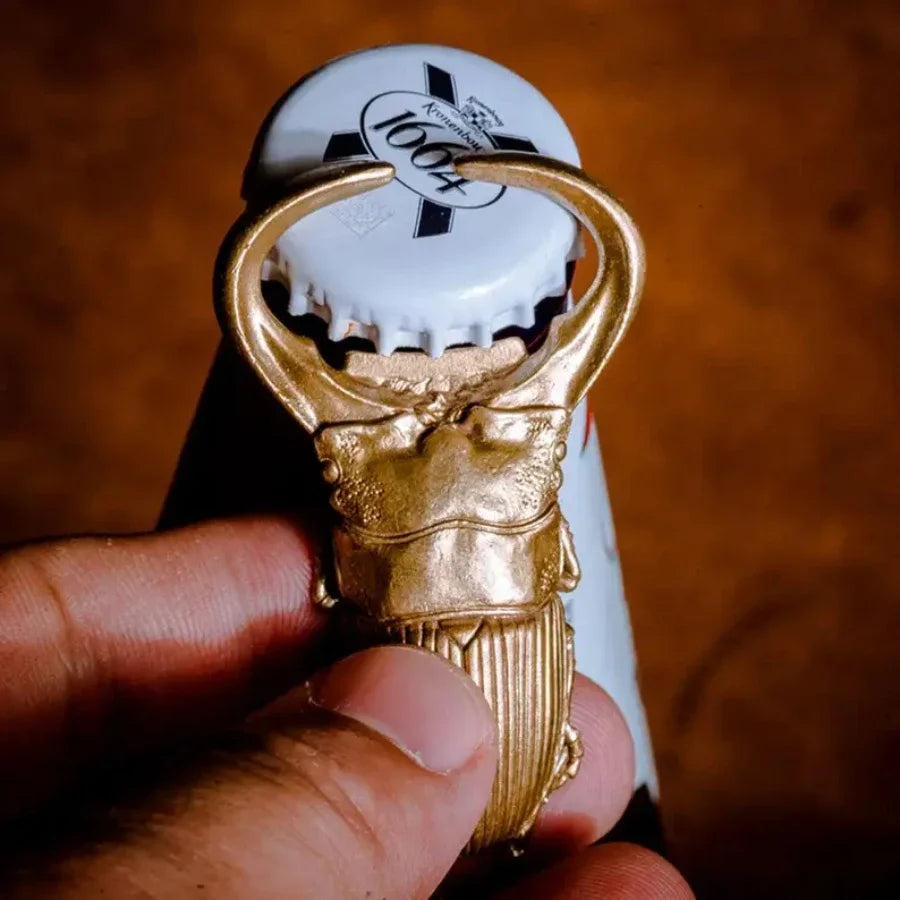 Dragon Bottle Opener Solid Arowana Brass Pendant Keychain Gothic Punk Accessory Men Gifts Bar Portable Tool Bottle Opener