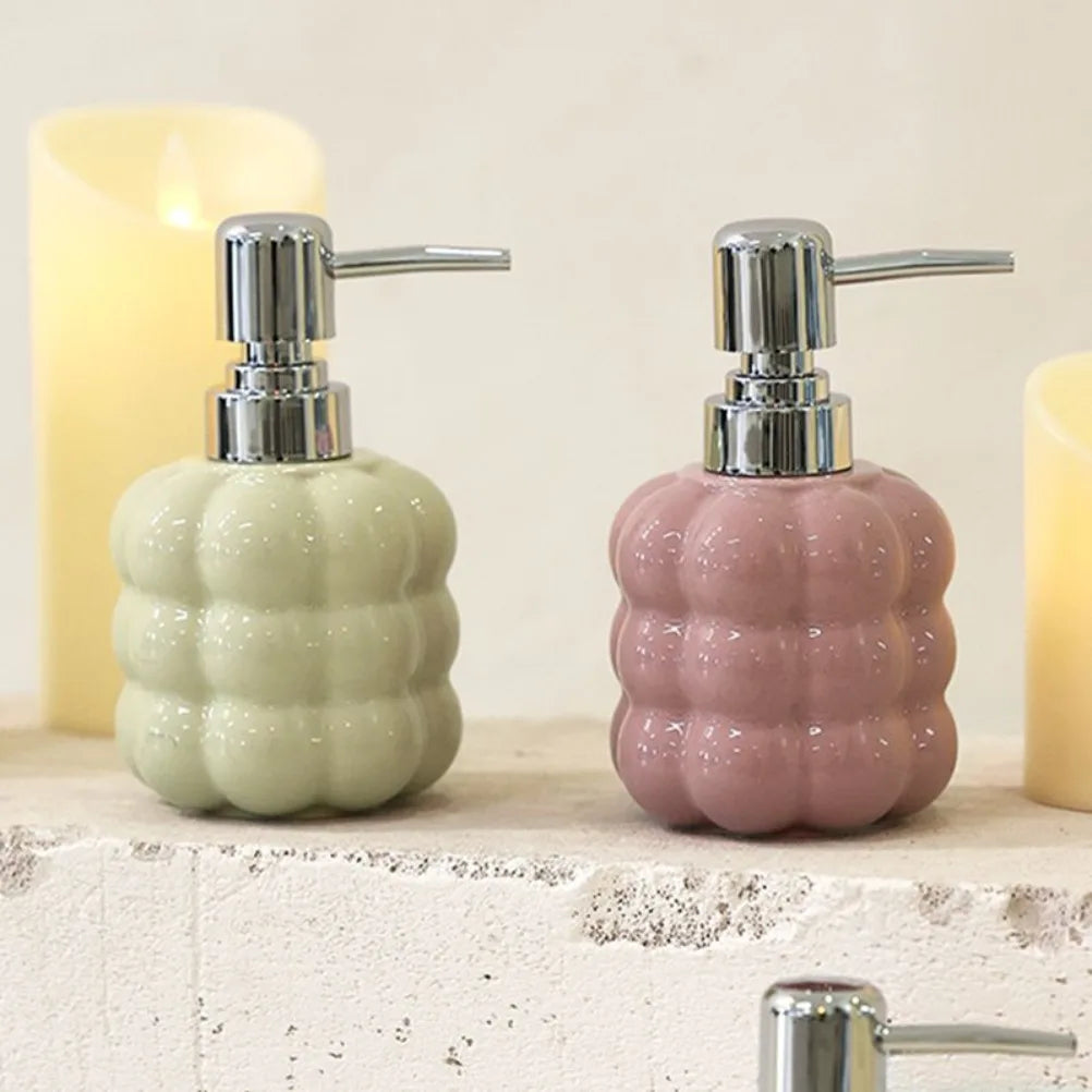 400ml Nordic Dispensers Ceramics Liquid Soap Dispensers Bathroom Shampoo Dispenser for Liquid Soap Shampoo Bathroom Accessories